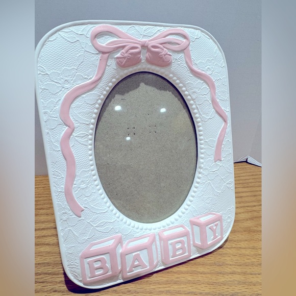 Vintage Baby Frames Russ Berrie 1990s coquette bow and baby carriage - Picture 3 of 8